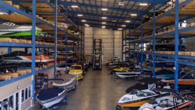 Indoor boat storage